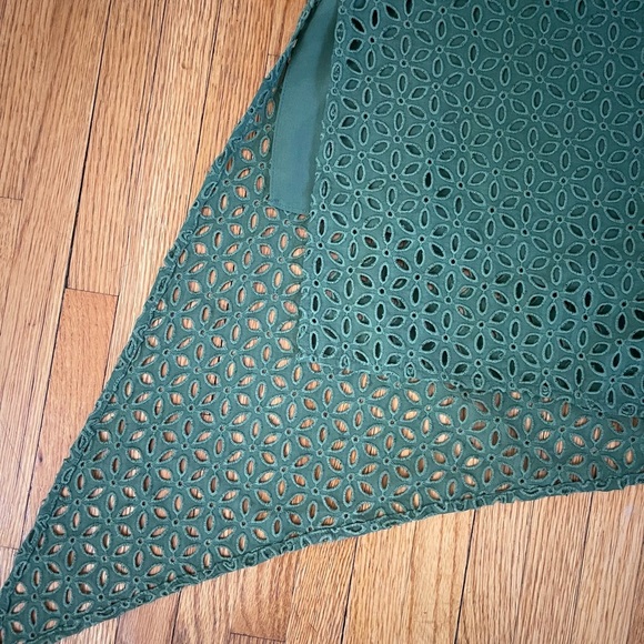 Tibi Women’s Elegant Green (more on the olive green color) Asymmetrical Skirt - Picture 6 of 6